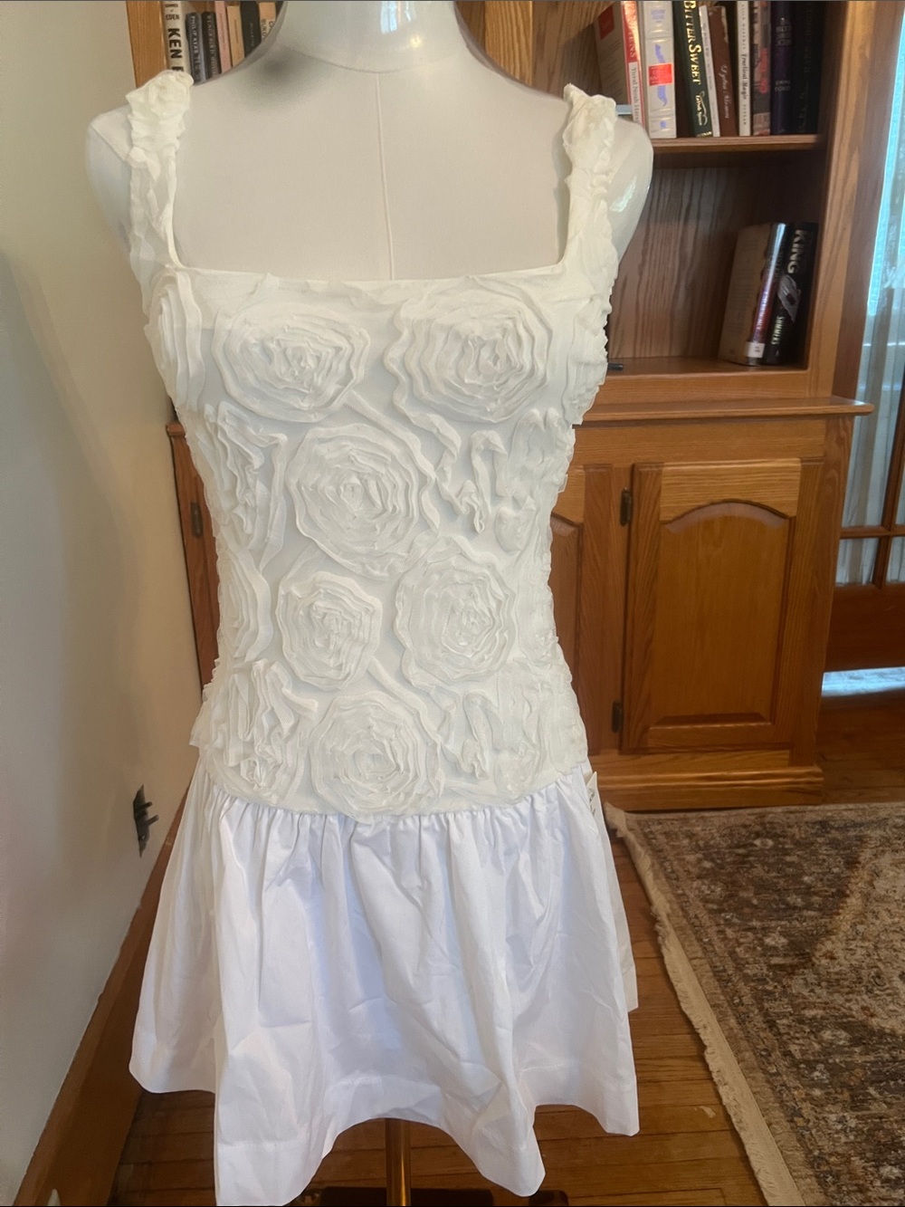 Show me Your Mumu "Bradshaw"White Mini-Dress XS New with Tags NWT